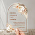 Desert Arch Boho Pampas Grass Terracotta Acrylic Wedding Invitations CWIA212